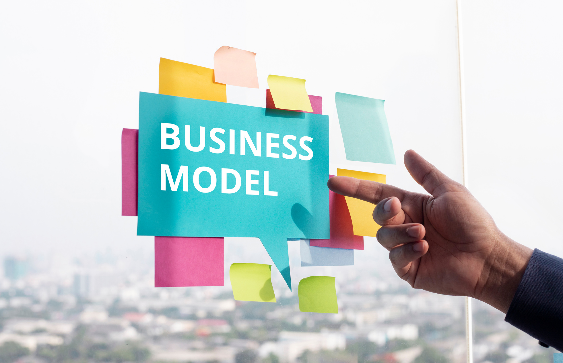 Business model or plan concepts.startup project.