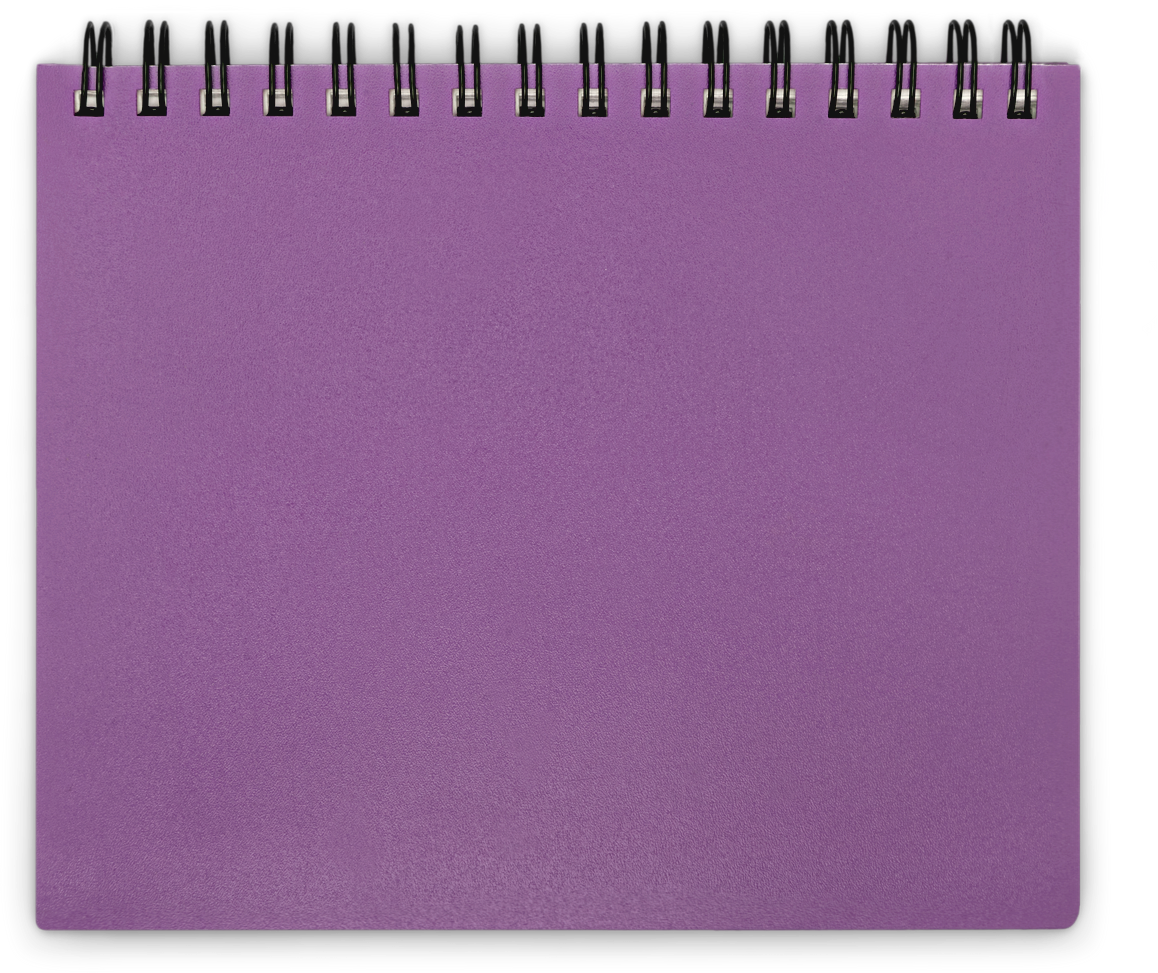 Blank Purple Color Notebook 
